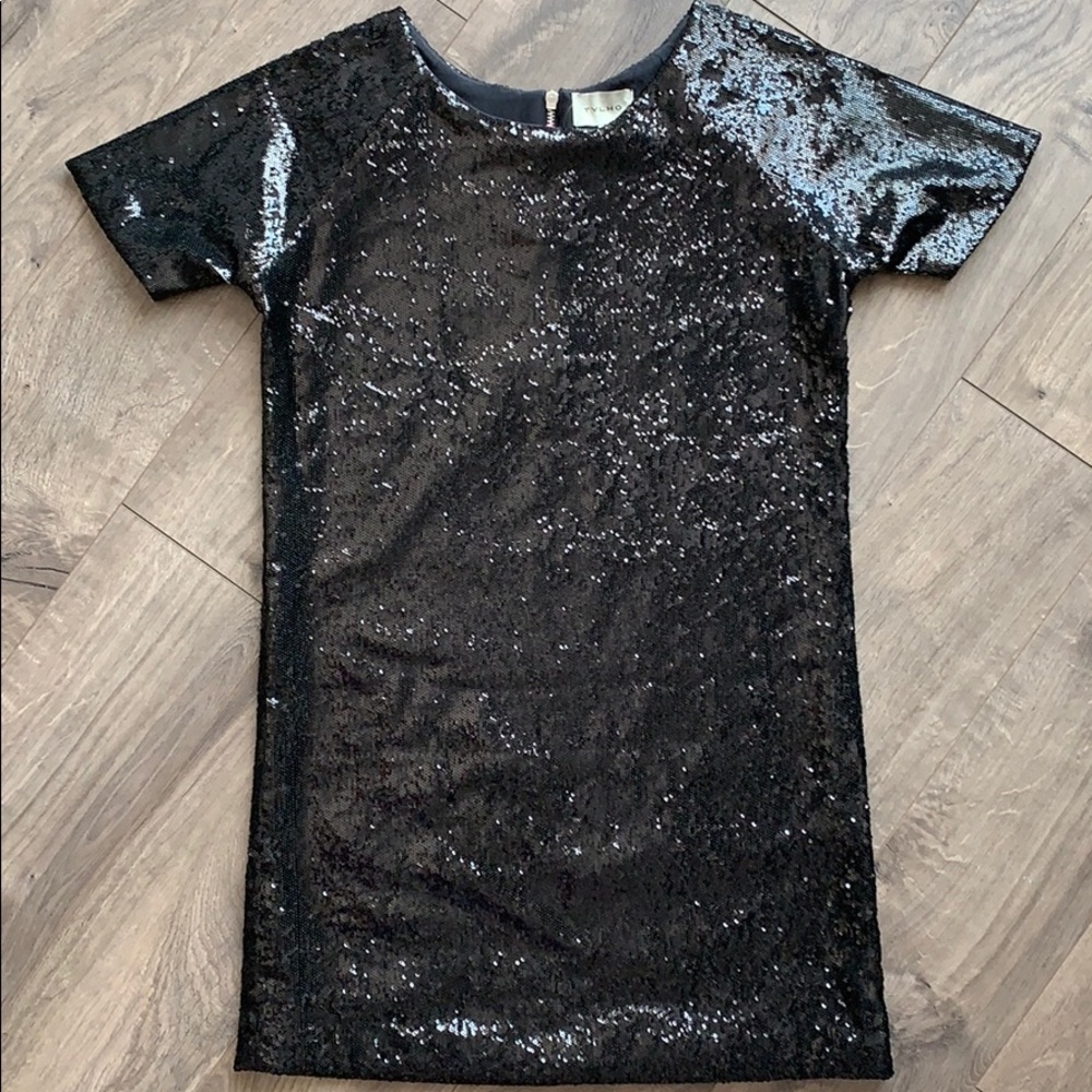 TYLHO Black Sequin Party Dress $392 (S)